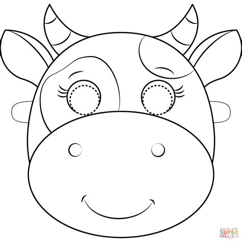 Cow Face Printable